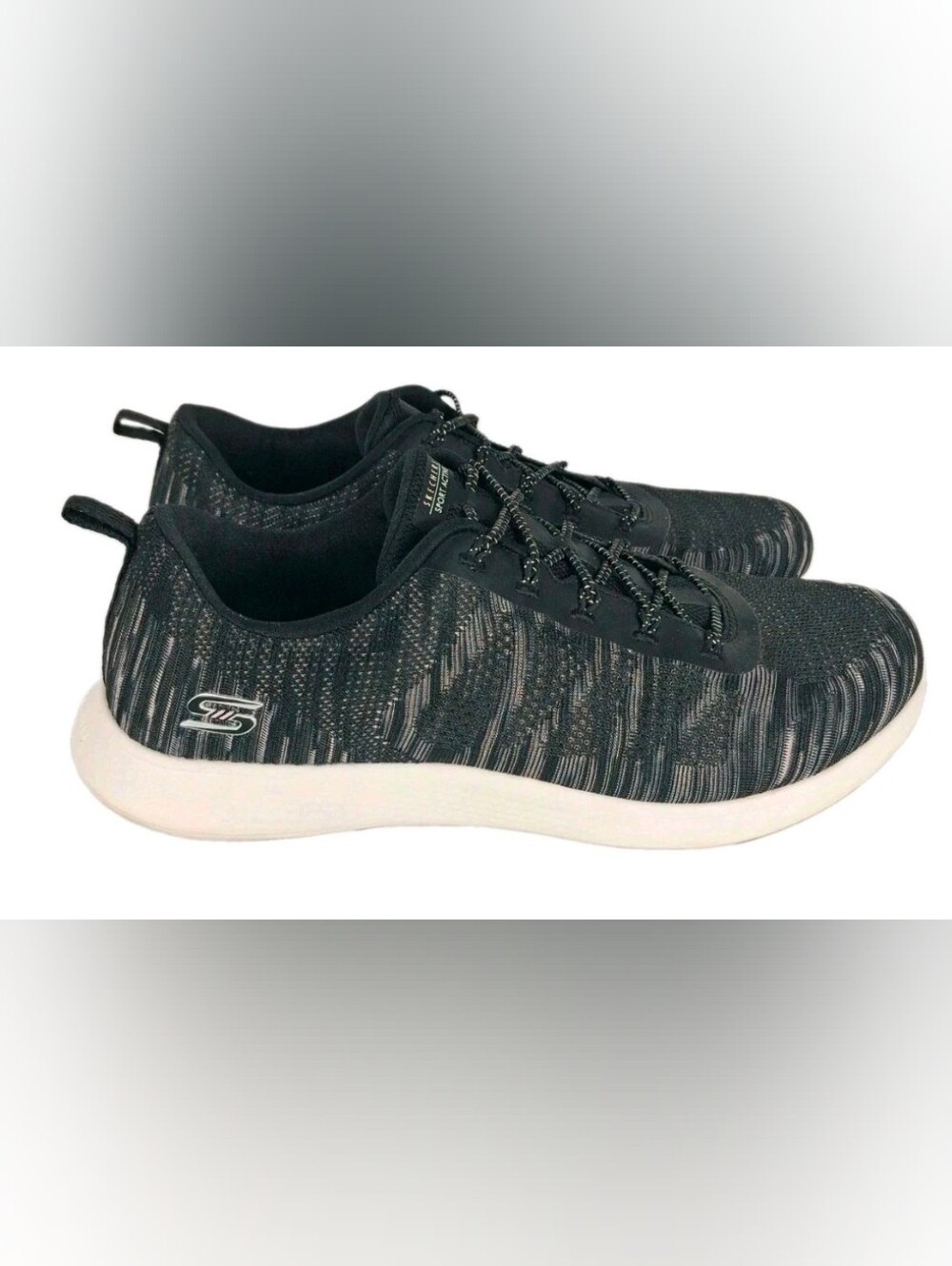 Skechers Womens Vapor Foam Lite Running Shoes Sneakers Size 10 Black 104432W